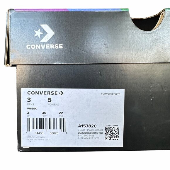 ⭐Converse Chuck Taylor Lift Platform Pride 5 Women Shoes Leopard Sneaker A15782C - Picture 9 of 10